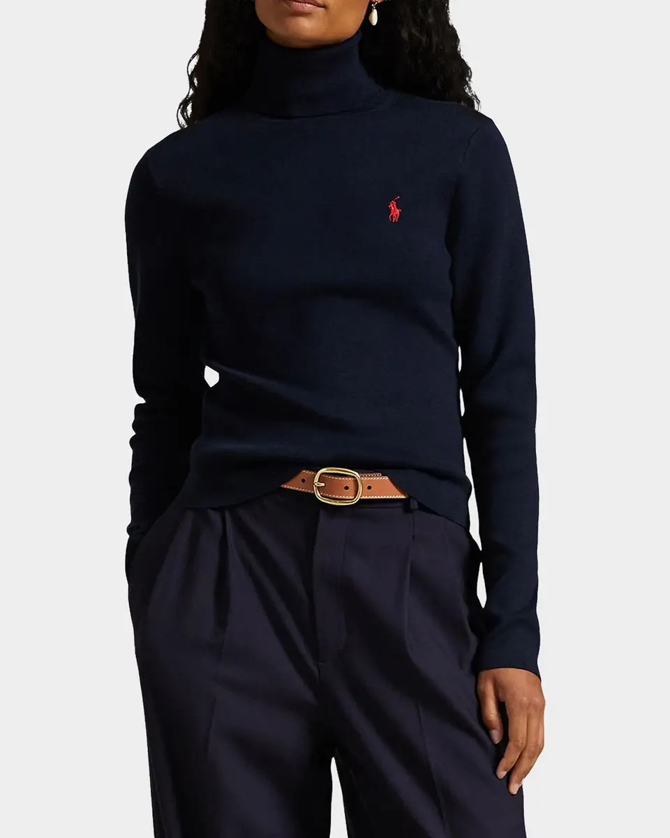 Polo Ralph Lauren Logo Cotton-Blend Turtleneck Sweater | Thumbnail 5 Polo Ralph Lauren Logo Cotton-Blend Turtleneck Sweater | Thumbnail 5