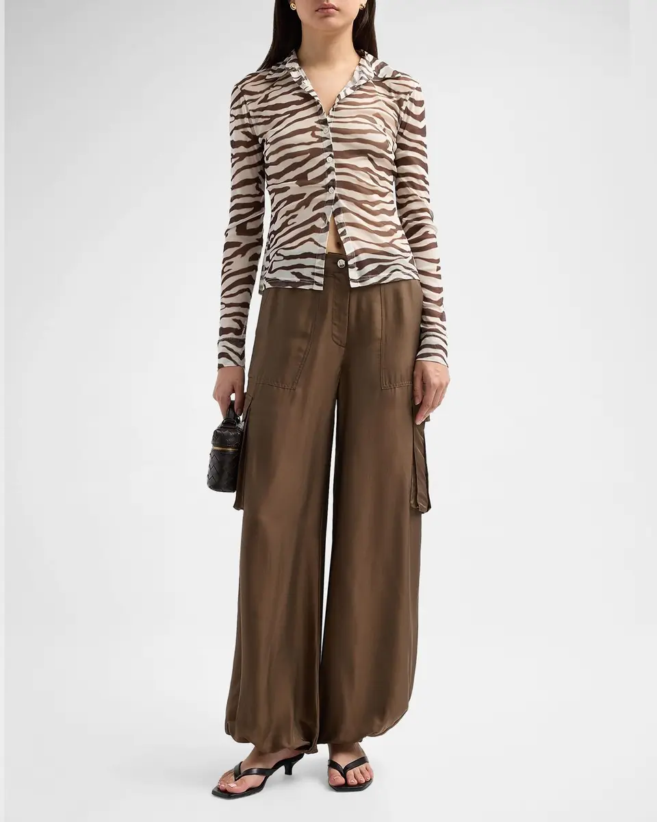 Toccin Lennon Printed Semi-Sheer Top | Thumbnail 2 Toccin Lennon Printed Semi-Sheer Top | Thumbnail 2