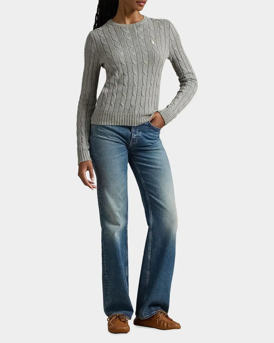 Polo Ralph Lauren Cable-Knit Cotton Crewneck Sweater | Thumbnail 2 Polo Ralph Lauren Cable-Knit Cotton Crewneck Sweater | Thumbnail 2