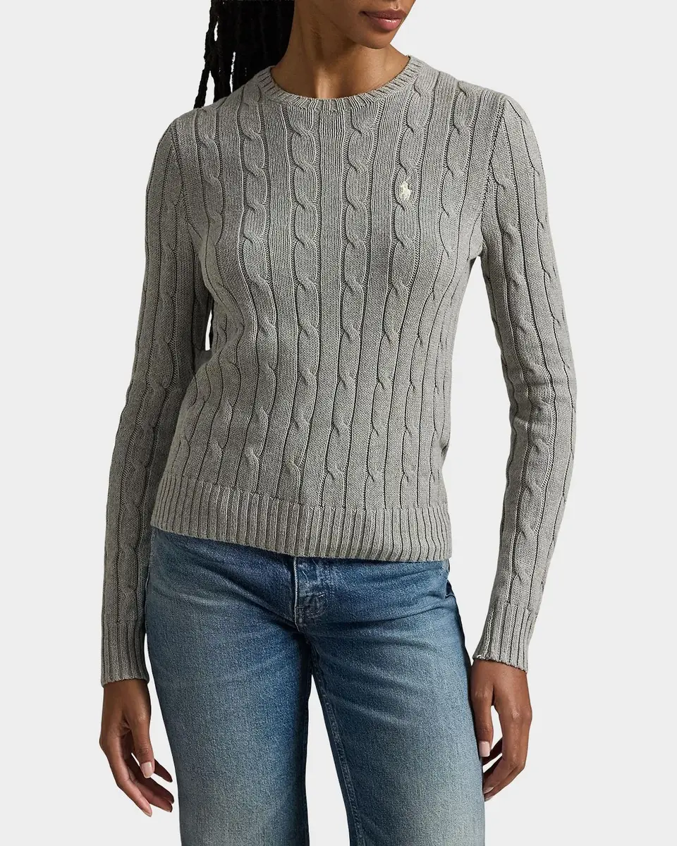 Polo Ralph Lauren Cable-Knit Cotton Crewneck Sweater | Thumbnail 4 Polo Ralph Lauren Cable-Knit Cotton Crewneck Sweater | Thumbnail 4