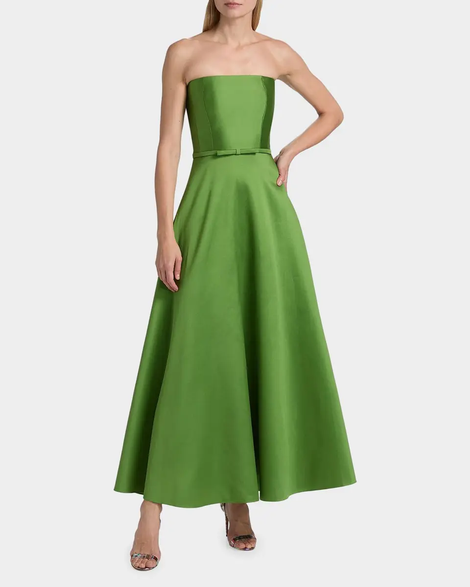 SACHIN & BABI Darian Bow-Detailed Strapless Cocktail Maxi Dress | Thumbnail 2