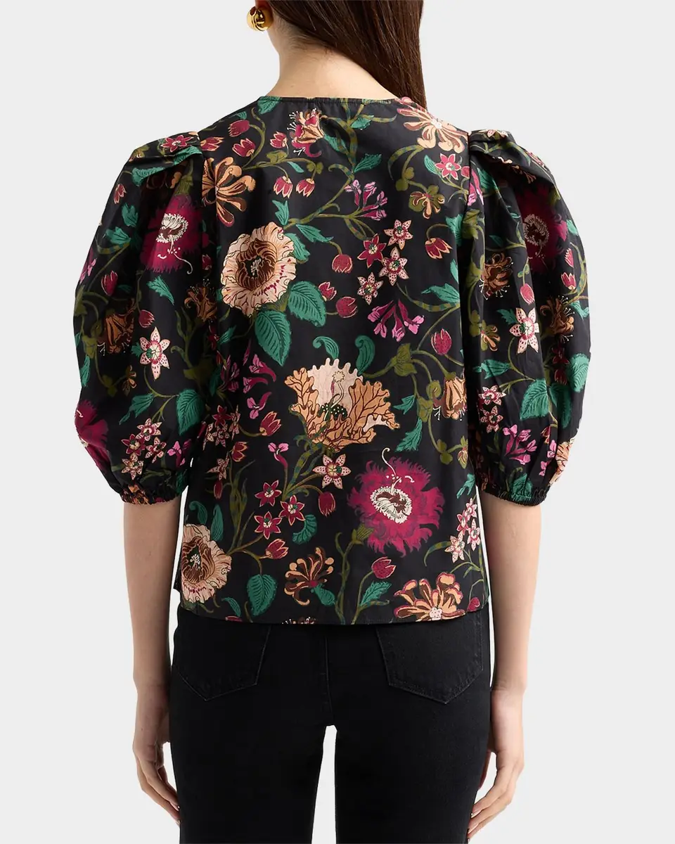 Ulla Johnson Florielle Floral Cotton Top | Thumbnail 3 Ulla Johnson Florielle Floral Cotton Top | Thumbnail 3