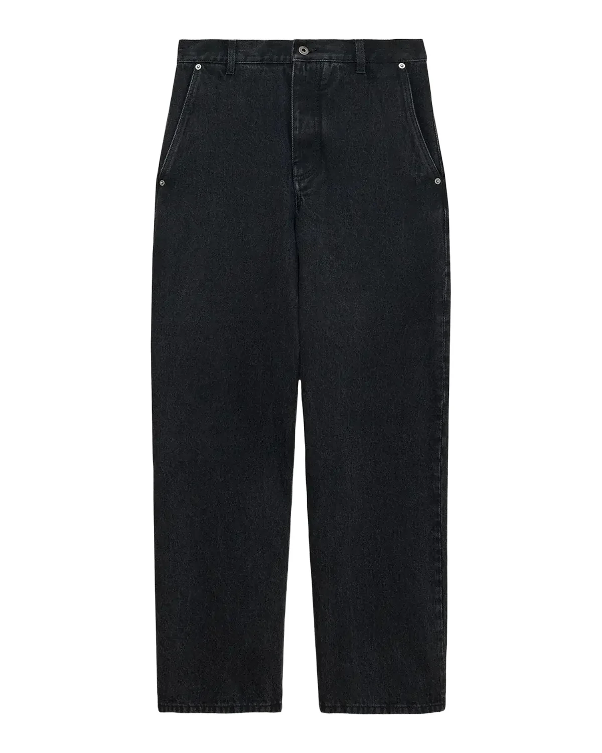 Men's Leather-Patch Straight-Leg Jeans Men's Leather-Patch Straight-Leg Jeans