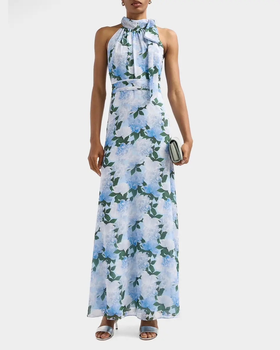 SACHIN & BABI Diana Chiffon Floral Gown | Thumbnail 2