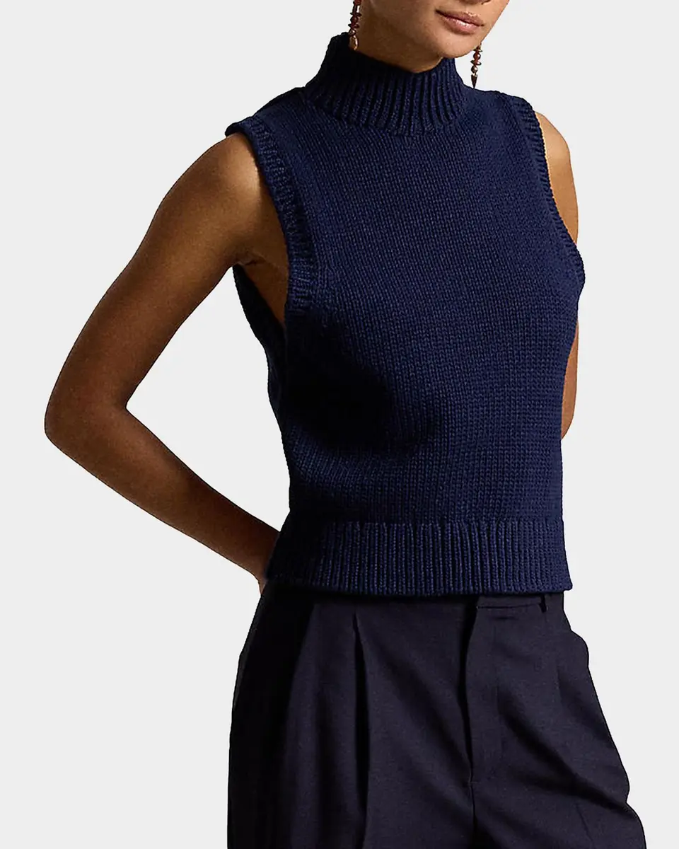 Polo Ralph Lauren Sleeveless Turtleneck Sweater | Thumbnail 4 Polo Ralph Lauren Sleeveless Turtleneck Sweater | Thumbnail 4