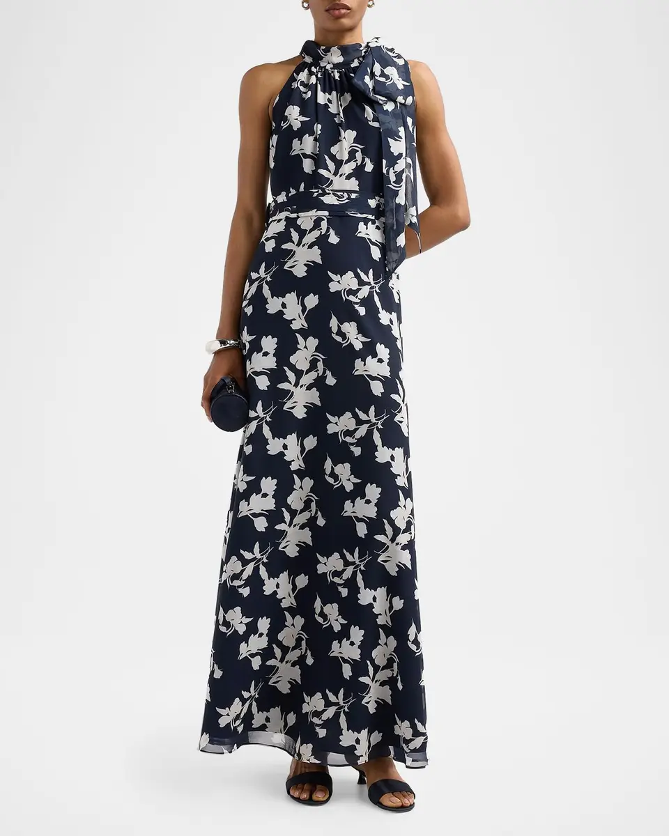 SACHIN & BABI Diana Floral Chiffon Gown | Thumbnail 2