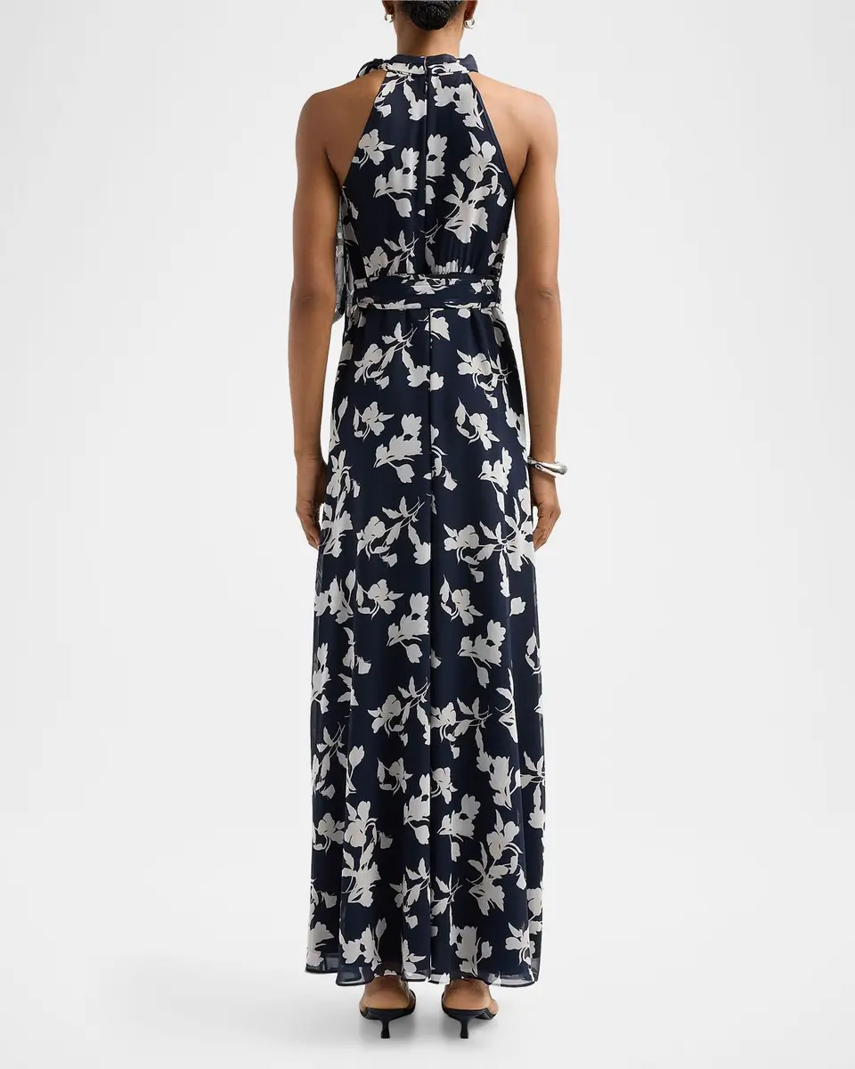 SACHIN & BABI Diana Floral Chiffon Gown | Thumbnail 3