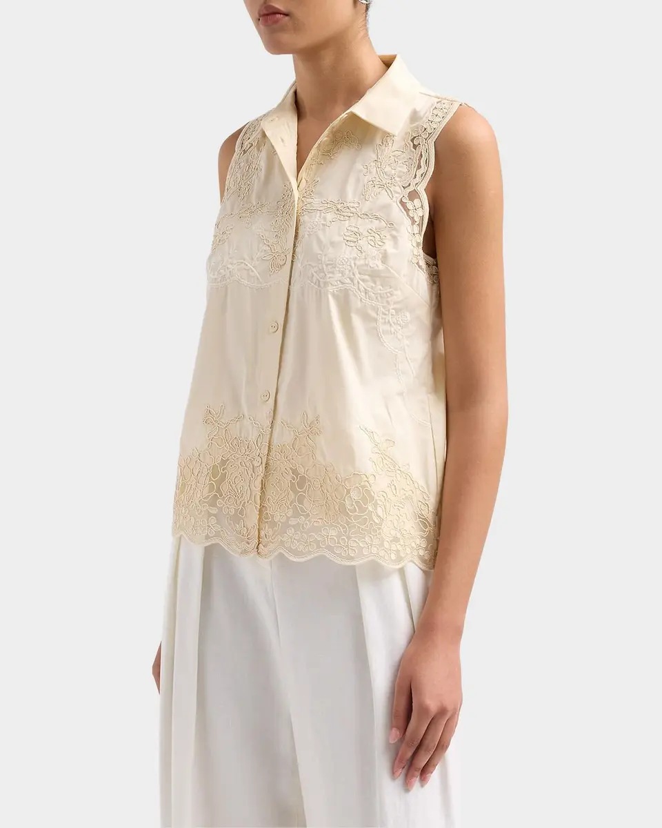 Elie Tahari July The Ivy Embroidered Cotton Lace Blouse | Thumbnail 5 Elie Tahari July The Ivy Embroidered Cotton Lace Blouse | Thumbnail 5