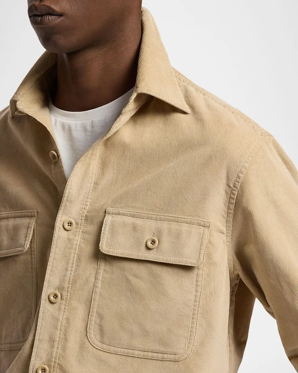 Ralph Lauren Purple Label Men's Fine-Wale Corduroy Shirt | Thumbnail 5