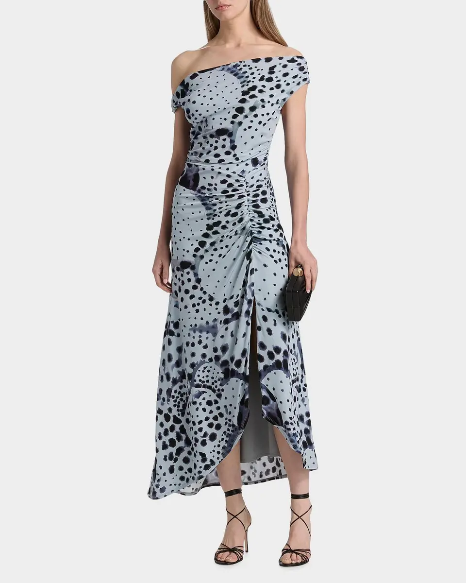 Amur Ella Pearl Ray Print Midi Dress | Thumbnail 2 Amur Ella Pearl Ray Print Midi Dress | Thumbnail 2