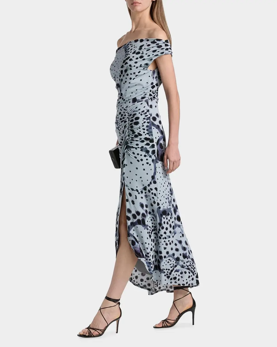 Amur Ella Pearl Ray Print Midi Dress | Thumbnail 4 Amur Ella Pearl Ray Print Midi Dress | Thumbnail 4