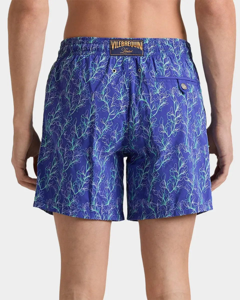 Vilebrequin Men's Mistral Embroidered X-Ray Seaweed Swim Shorts | Thumbnail 2 Vilebrequin Men's Mistral Embroidered X-Ray Seaweed Swim Shorts | Thumbnail 2