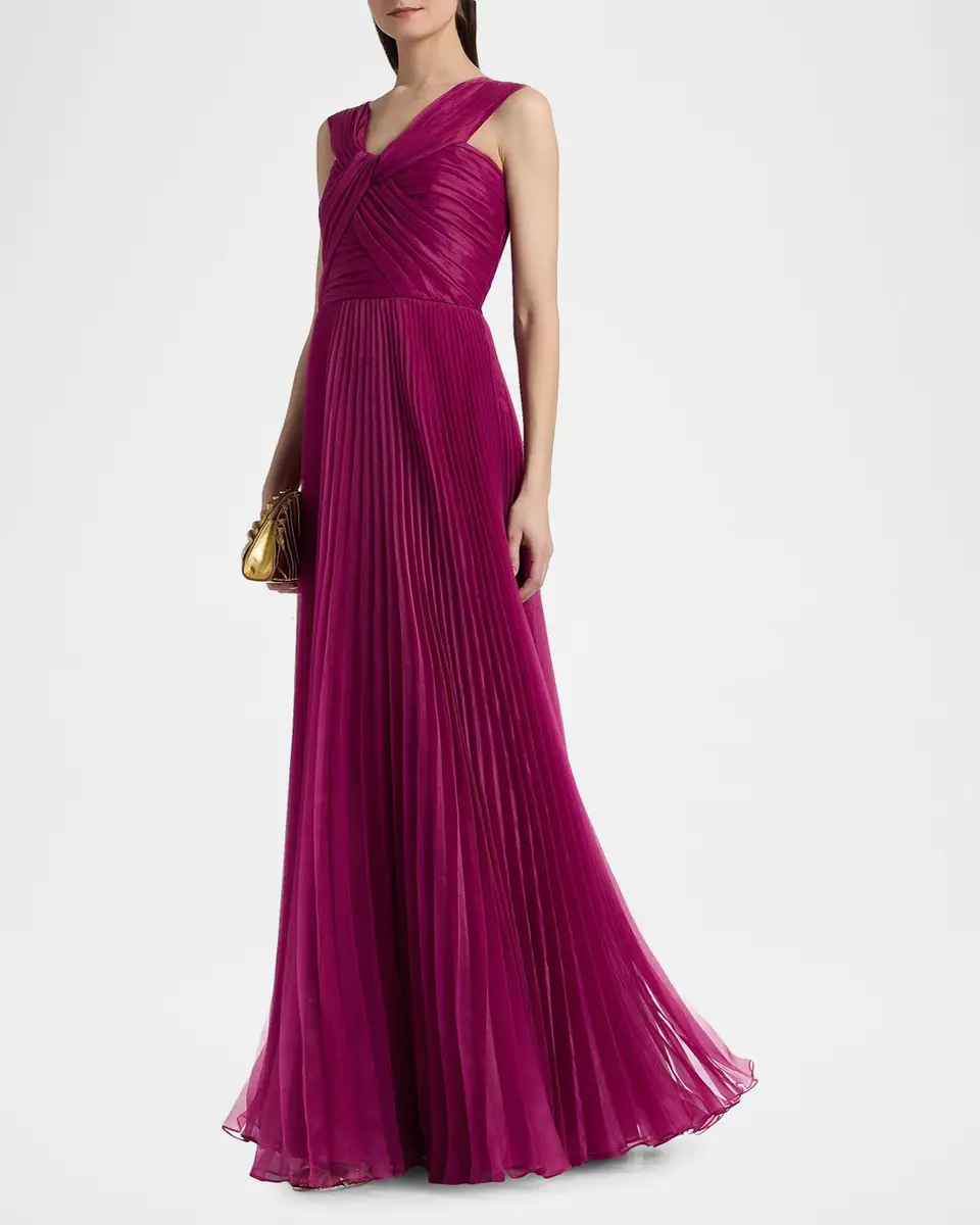 THEIA Laurel Pleated Organza Gown | Thumbnail 2 THEIA Laurel Pleated Organza Gown | Thumbnail 2