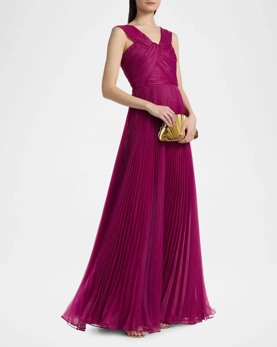 THEIA Laurel Pleated Organza Gown | Thumbnail 7 THEIA Laurel Pleated Organza Gown | Thumbnail 7