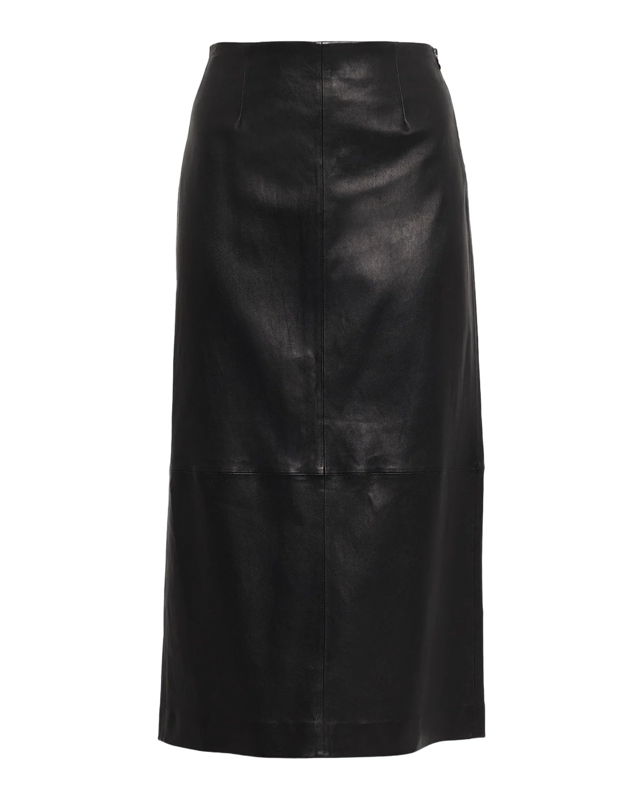 Raven Leather Pencil Midi Skirt Raven Leather Pencil Midi Skirt