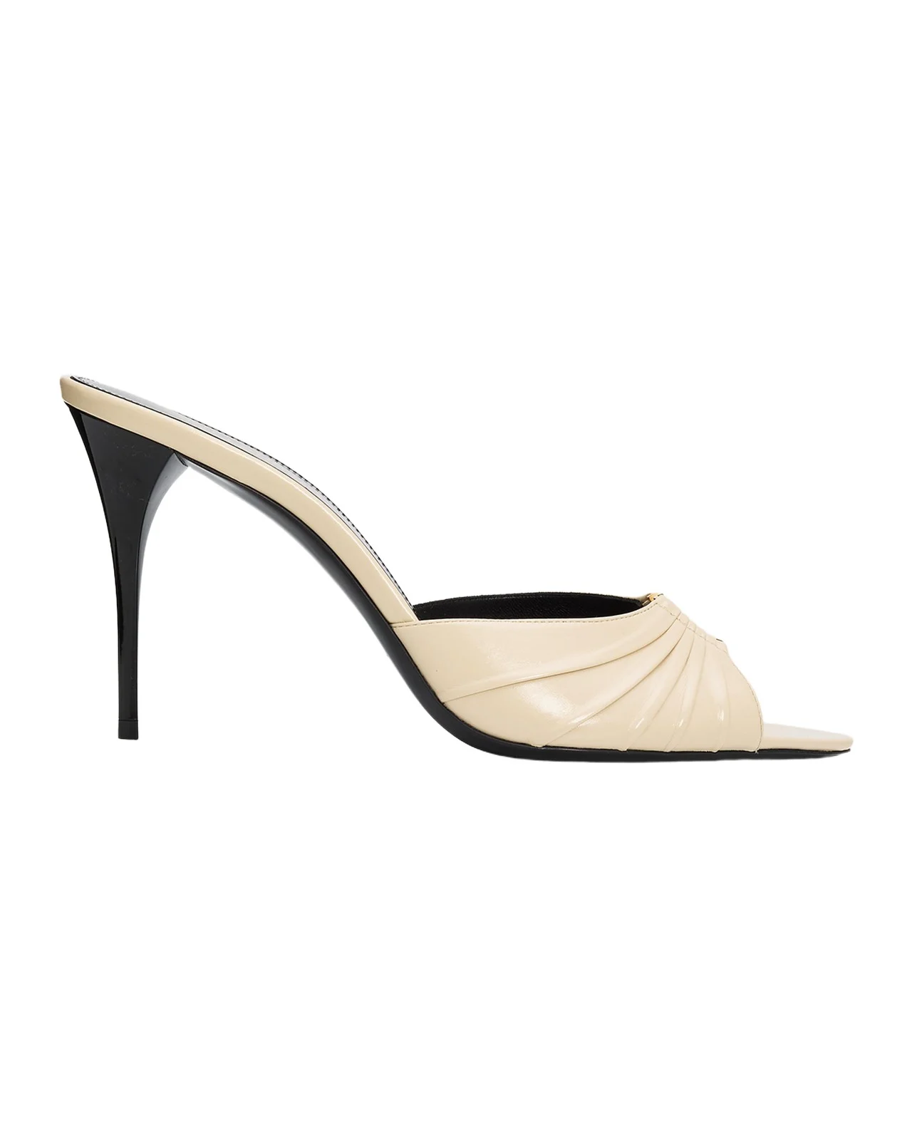 Saint Laurent Babylone 90MM Leather Stiletto Mules