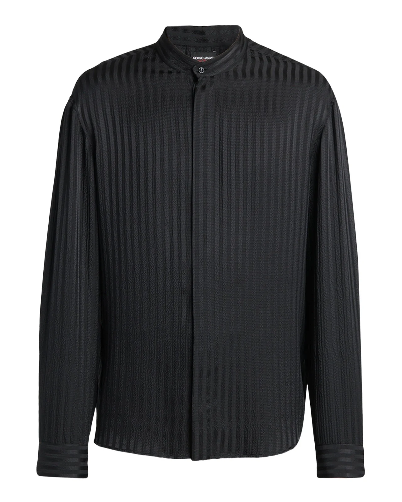 Giorgio Armani Men's Pinstripe Silk Blend Shirt