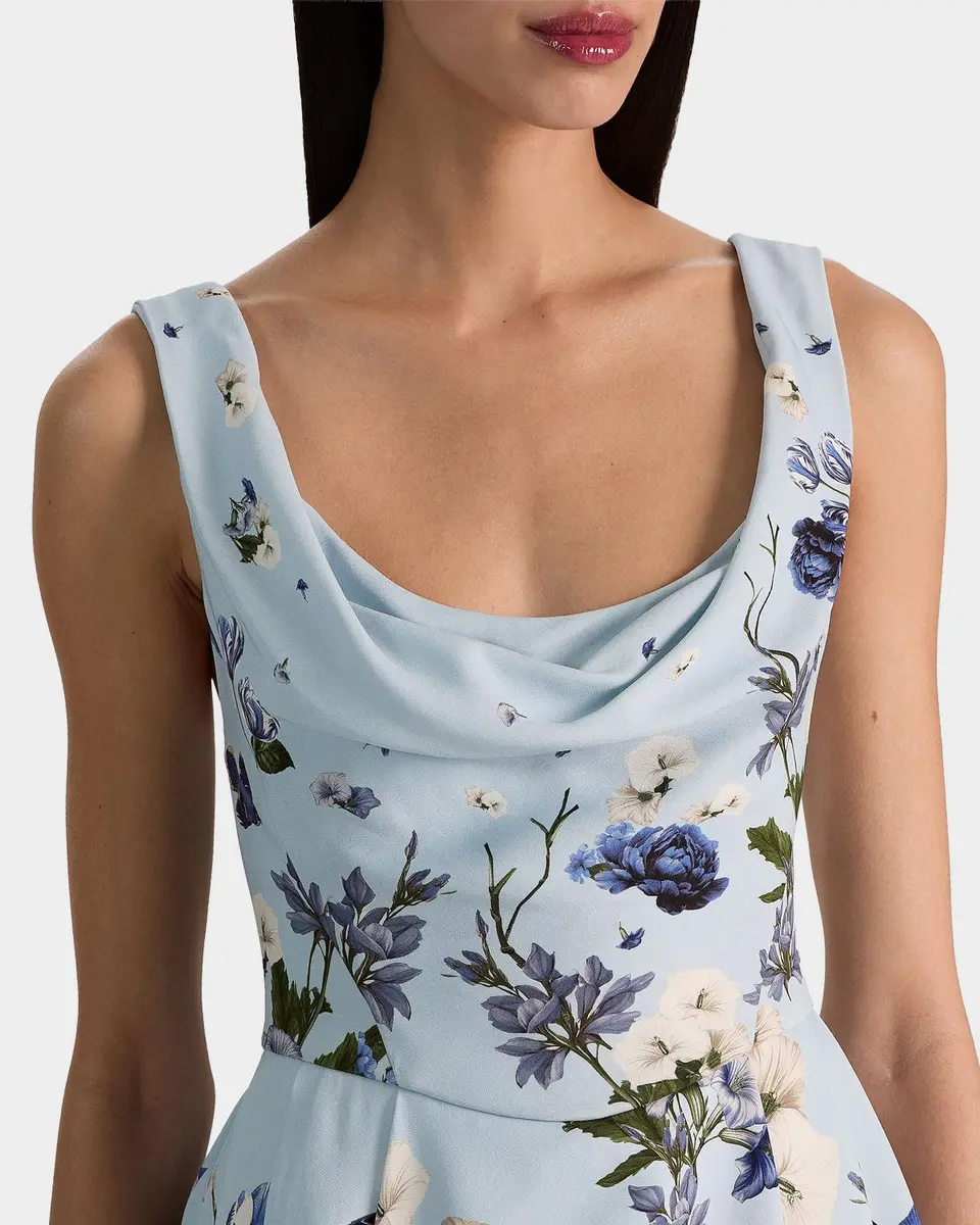 Alice + Olivia Estrella Floral Mini Dress | Thumbnail 3 Alice + Olivia Estrella Floral Mini Dress | Thumbnail 3
