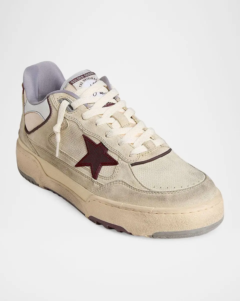 Golden Goose Men's Forty2 Chunky Leather Low-Top Sneakers | Thumbnail 2 Golden Goose Men's Forty2 Chunky Leather Low-Top Sneakers | Thumbnail 2
