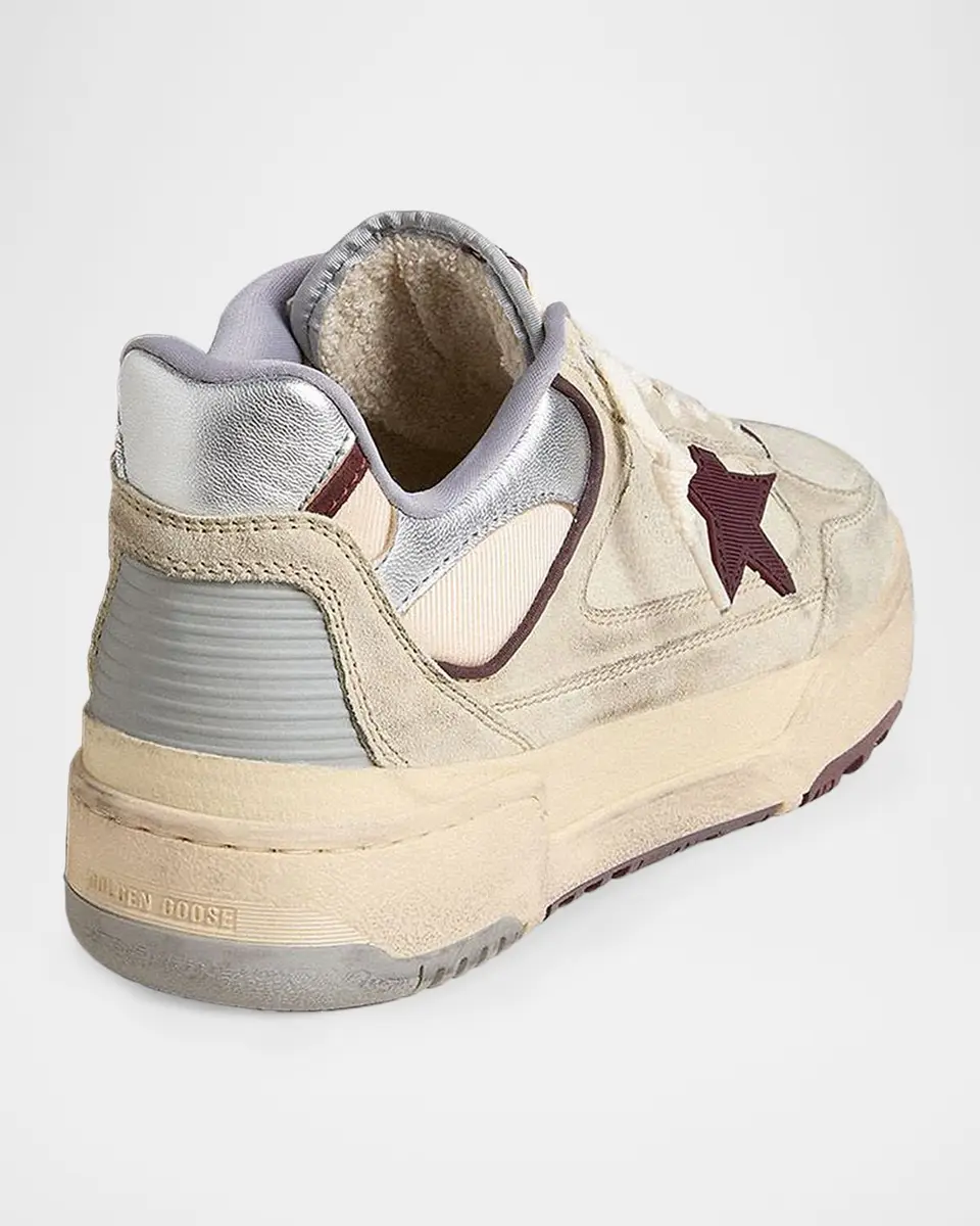 Golden Goose Men's Forty2 Chunky Leather Low-Top Sneakers | Thumbnail 3 Golden Goose Men's Forty2 Chunky Leather Low-Top Sneakers | Thumbnail 3