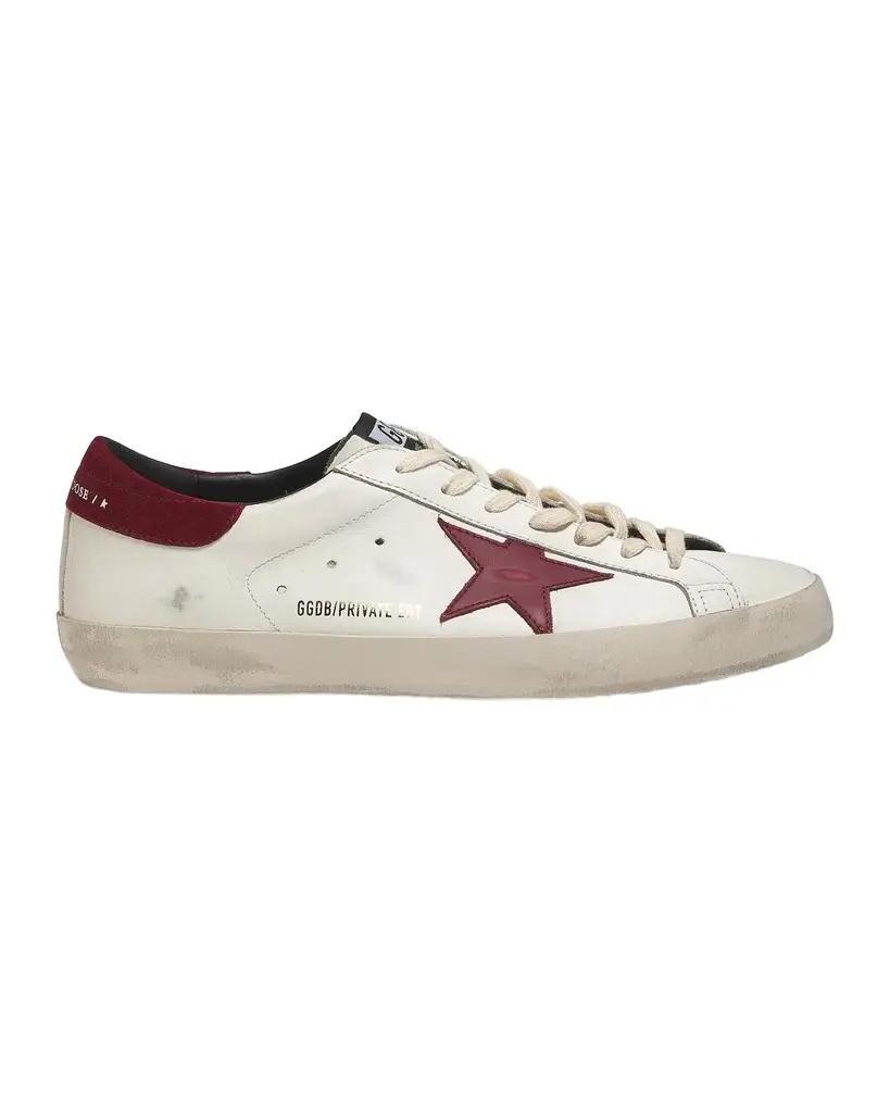 Golden Goose Men's Super-Star Leather Low-Top Sneakers