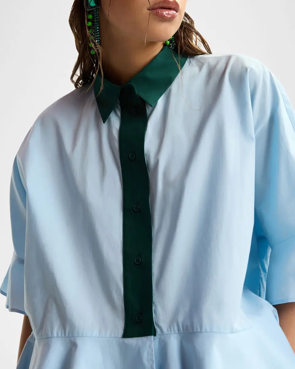 Essentiel Antwerp Kaylee Peplum Ruffle Shirt | Thumbnail 5