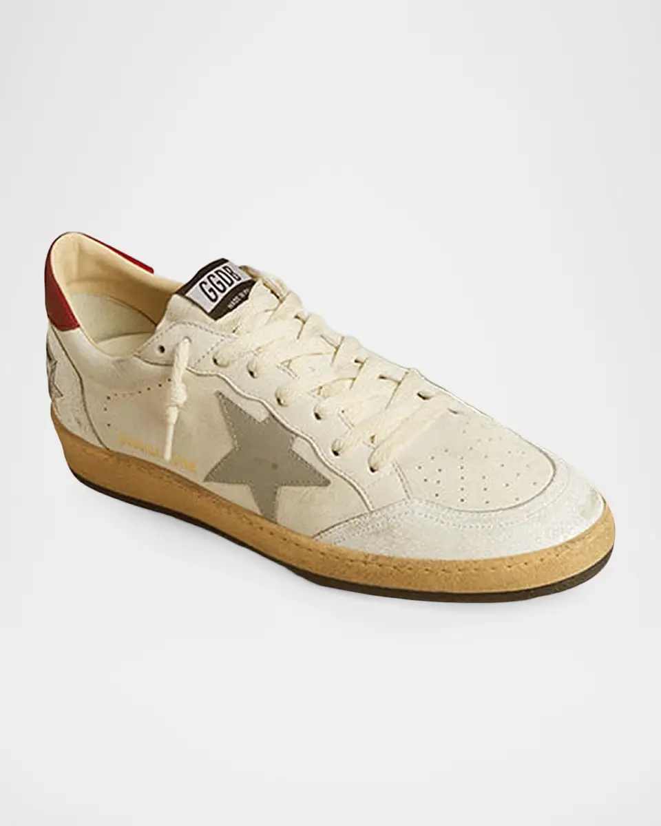 Golden Goose Men's Ball Star Leather Low-Top Sneakers | Thumbnail 2