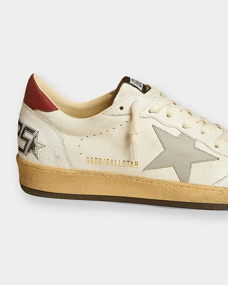 Golden Goose Men's Ball Star Leather Low-Top Sneakers | Thumbnail 4