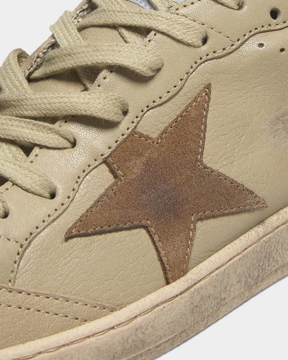 Golden Goose Men's Ballstar Leather Low-Top Sneakers | Thumbnail 4