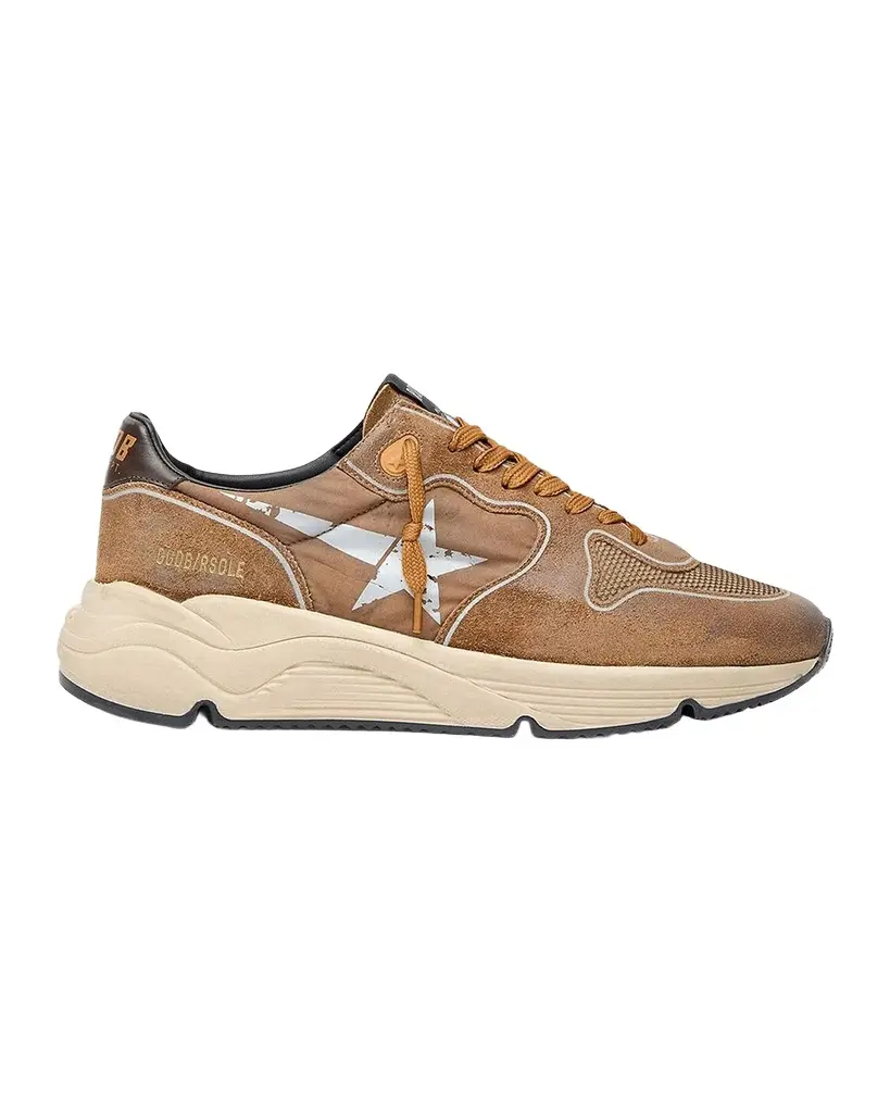 Men's Running Sole Suede & Mesh Low-Top Sneakers Men's Running Sole Suede & Mesh Low-Top Sneakers