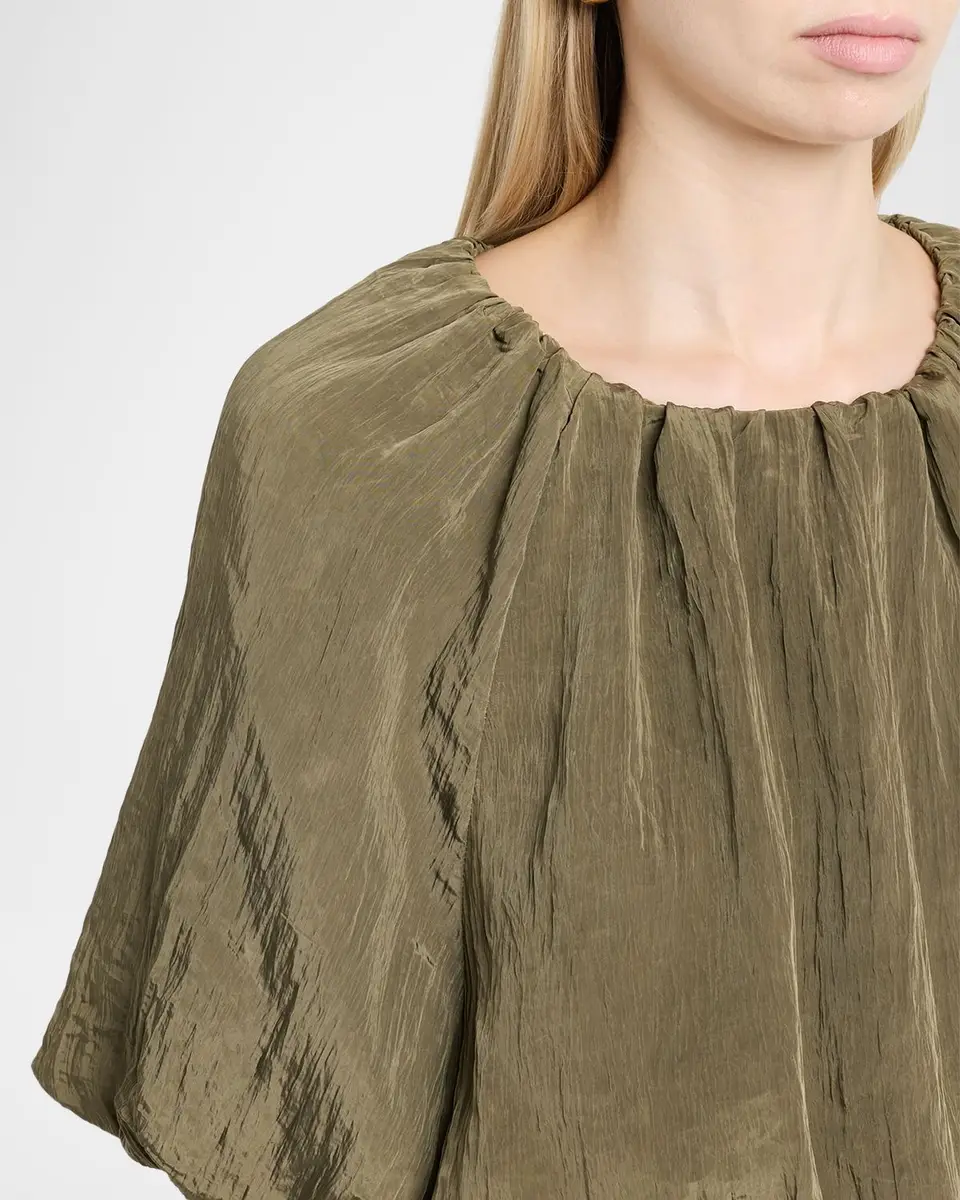 Simkhai Anni Puff-Sleeve Crop Top | Thumbnail 5 Simkhai Anni Puff-Sleeve Crop Top | Thumbnail 5