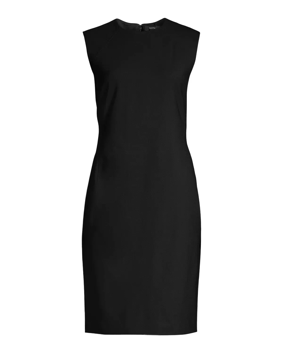 Round Neck Stretch-Wool A-Line Mini Dress Round Neck Stretch-Wool A-Line Mini Dress