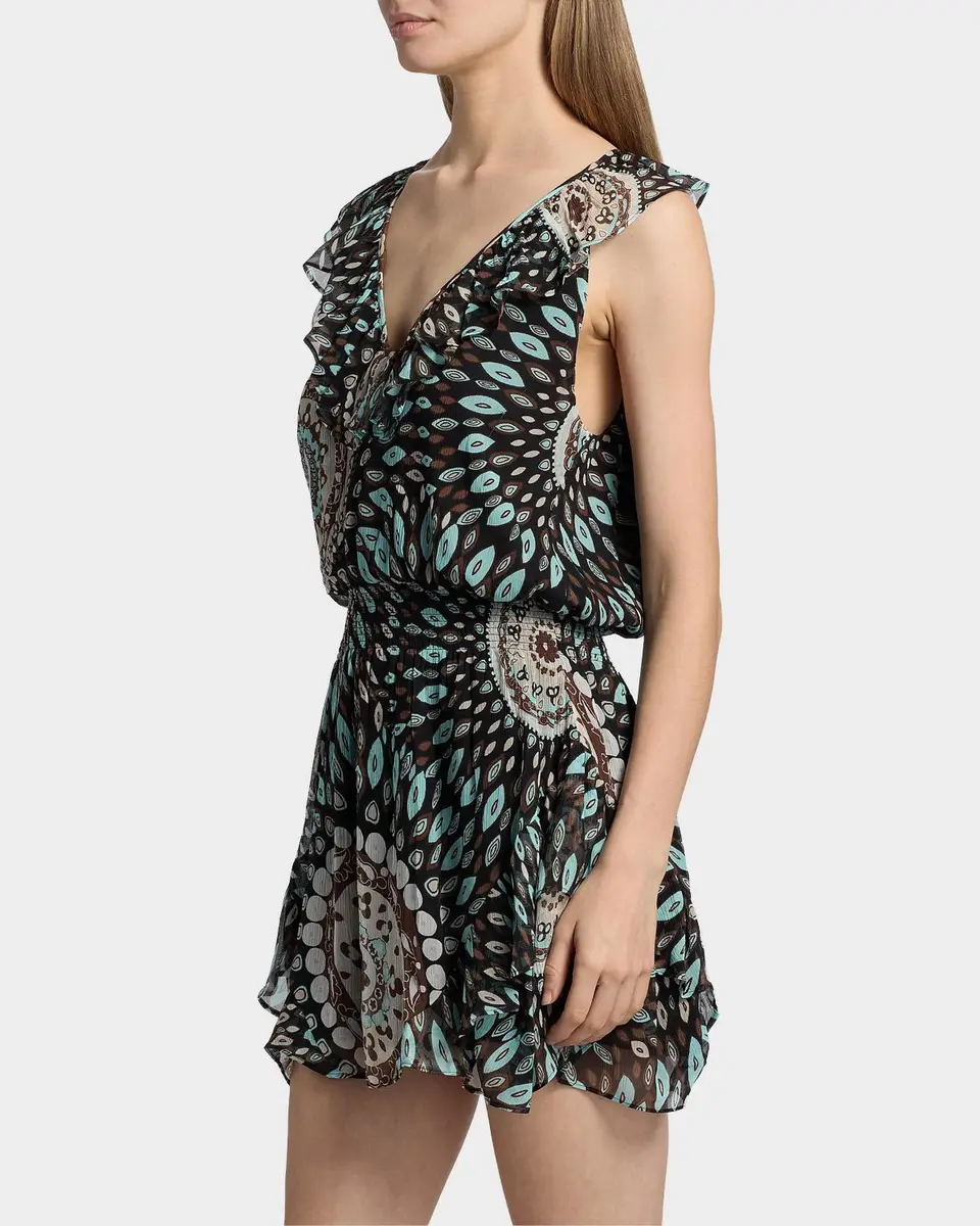 Ramy Brook Morgan Printed Silk A-Line Mini Dress | Thumbnail 7 Ramy Brook Morgan Printed Silk A-Line Mini Dress | Thumbnail 7