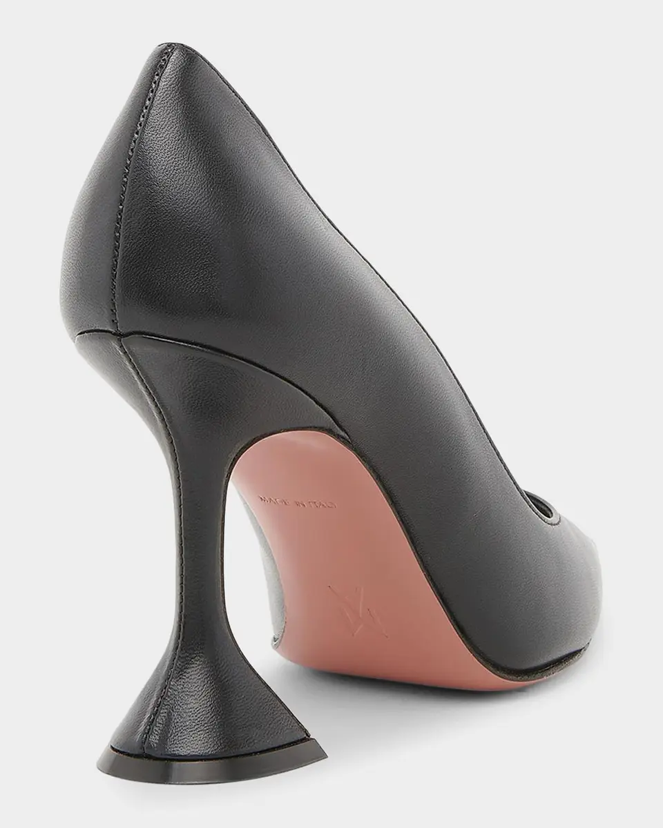 Amina Muaddi Ami 95MM Leather Pumps | Thumbnail 3