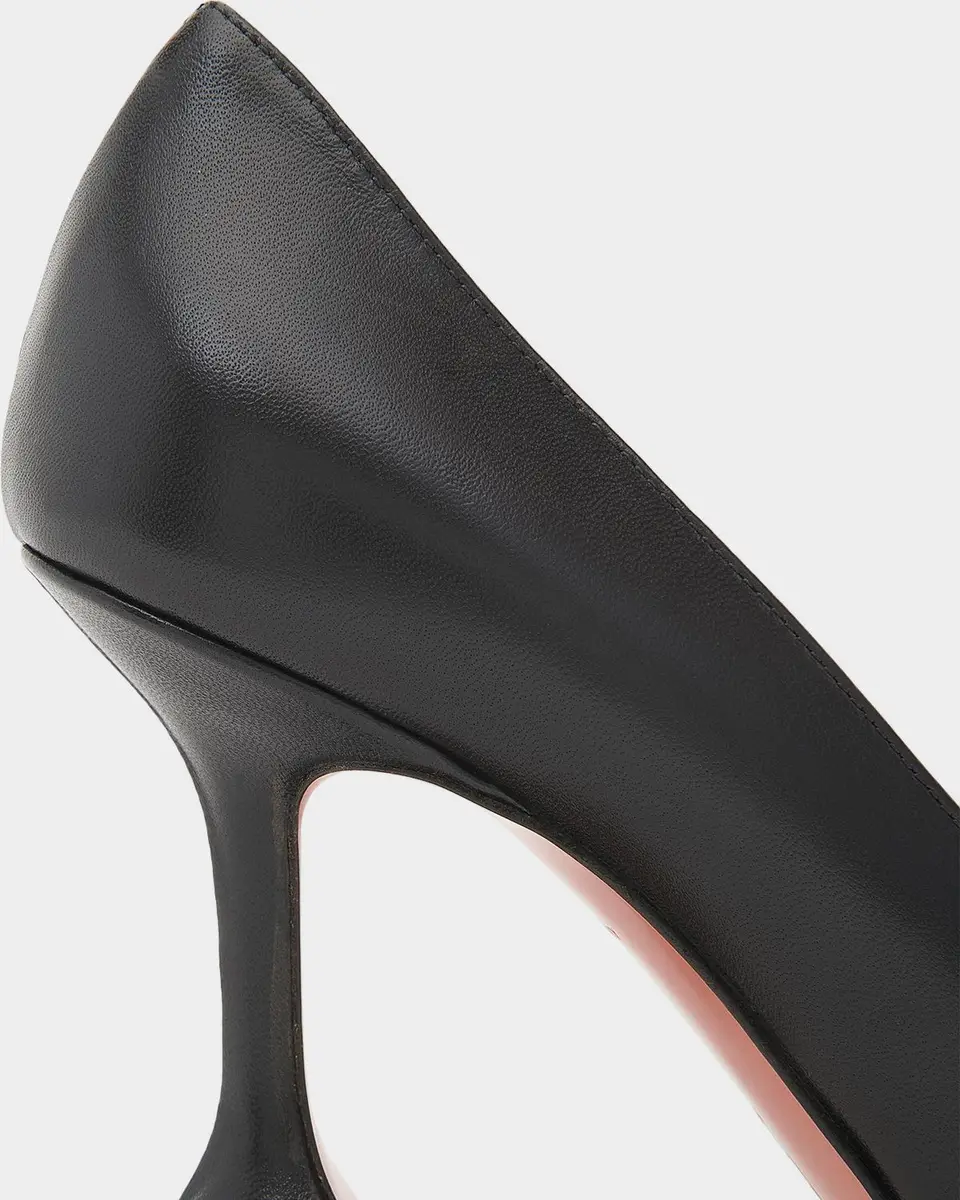 Amina Muaddi Ami 95MM Leather Pumps | Thumbnail 4