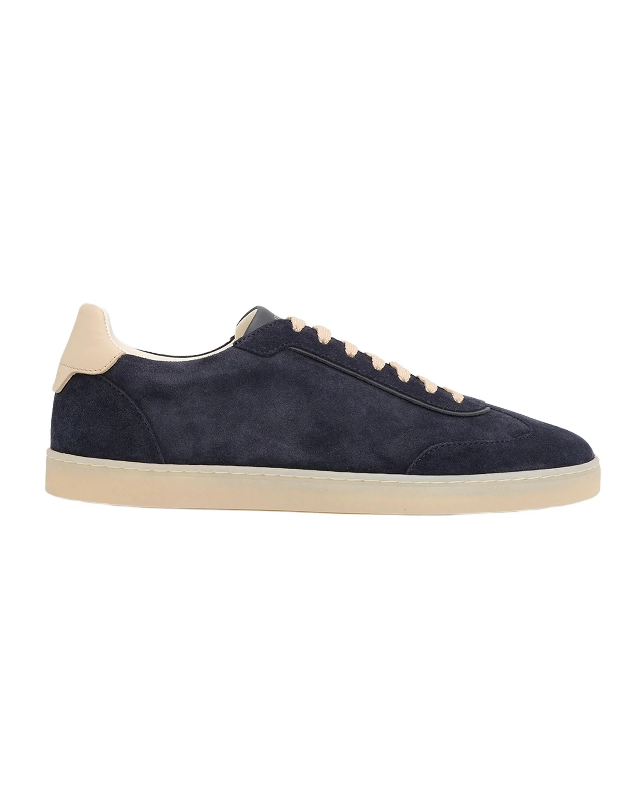 Brunello Cucinelli Men's Suede T-Toe Low-Top Sneakers