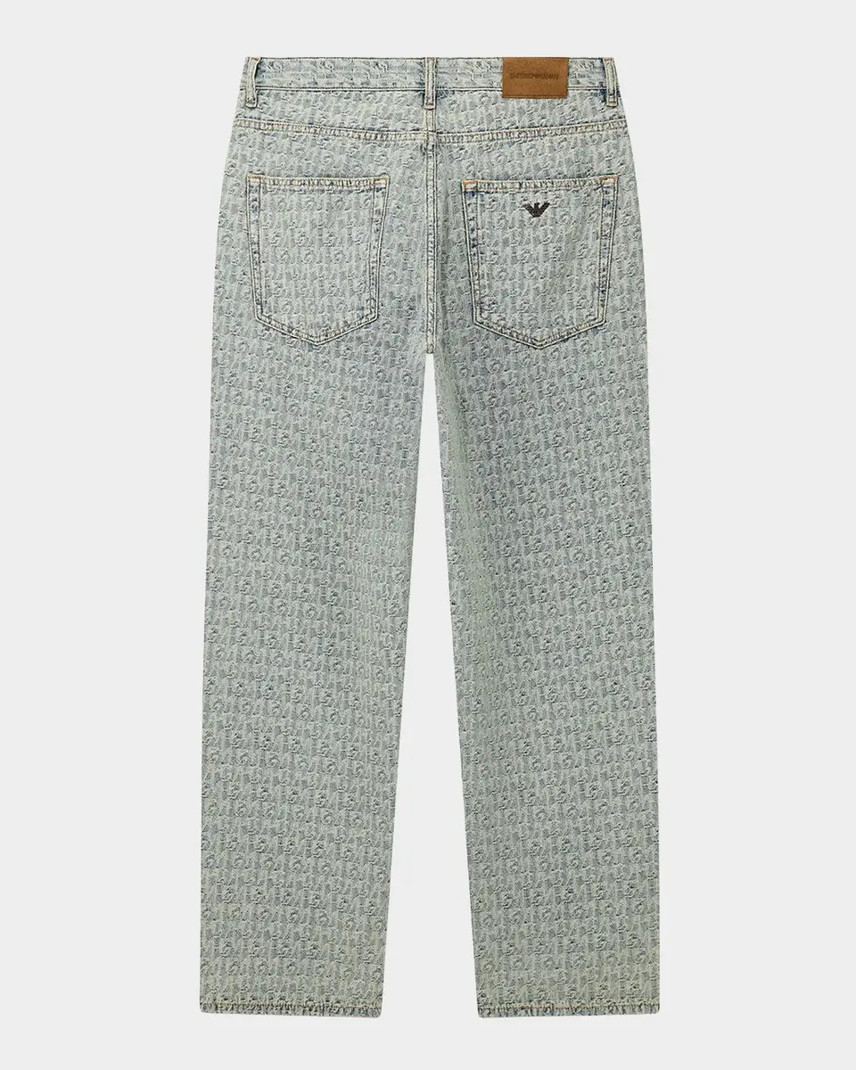 Emporio Armani Men's Logo Relaxed Jeans | Thumbnail 3 Emporio Armani Men's Logo Relaxed Jeans | Thumbnail 3