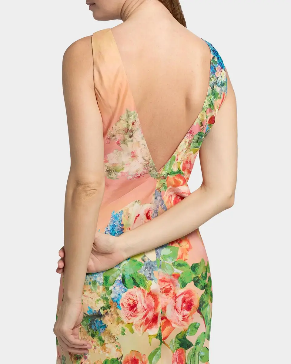 Hemant & Nandita Floral Column Maxi Dress | Thumbnail 5 Hemant & Nandita Floral Column Maxi Dress | Thumbnail 5
