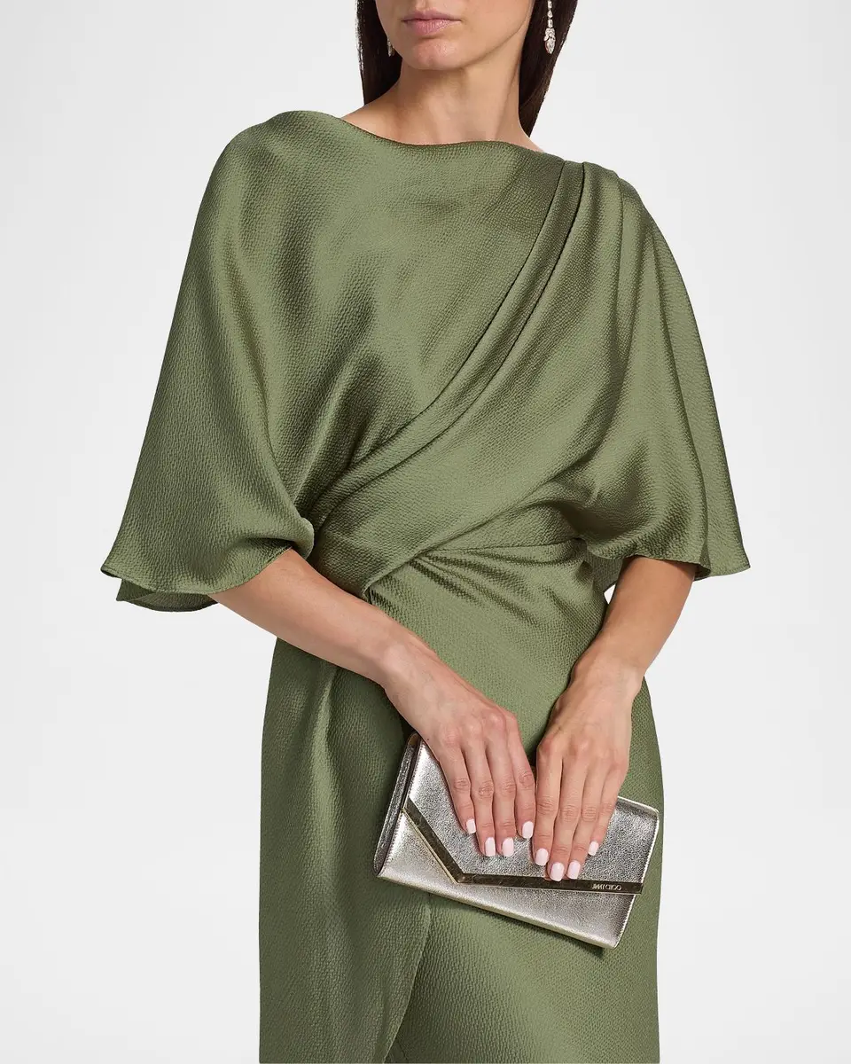 Amsale Hammered Satin A-Line Gown | Thumbnail 5 Amsale Hammered Satin A-Line Gown | Thumbnail 5
