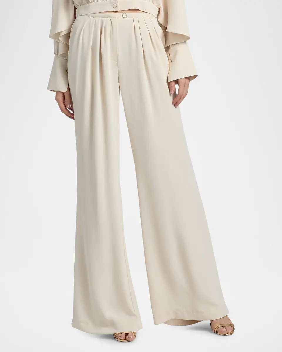 Ramy Brook Yasmine Pleated Wide-Leg Pants | Thumbnail 4 Ramy Brook Yasmine Pleated Wide-Leg Pants | Thumbnail 4
