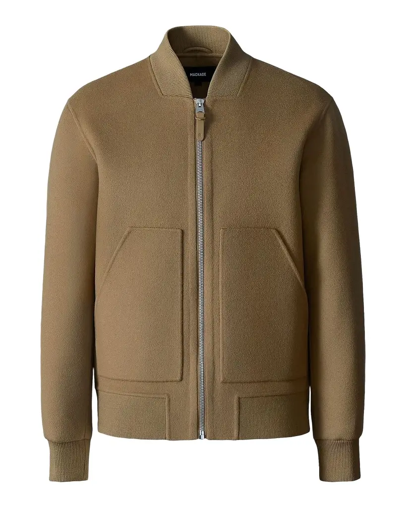 Mackage Men's Emilio-W Wool Bomber Jacket | Image 1 Mackage Men's Emilio-W Wool Bomber Jacket | Image 1