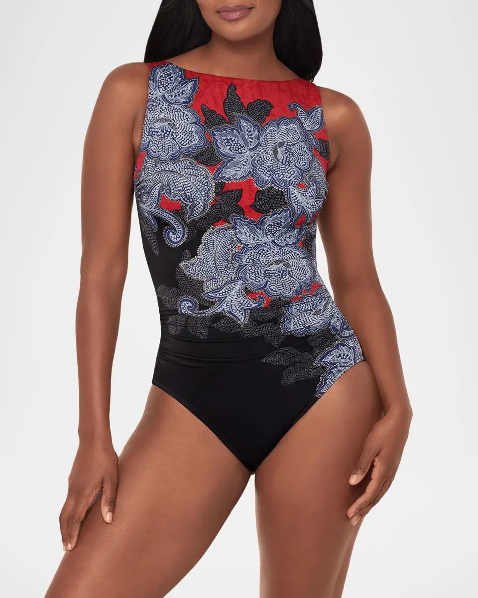 Miraclesuit Steel Magnolias One-Piece Swimsuit | Thumbnail 2 Miraclesuit Steel Magnolias One-Piece Swimsuit | Thumbnail 2
