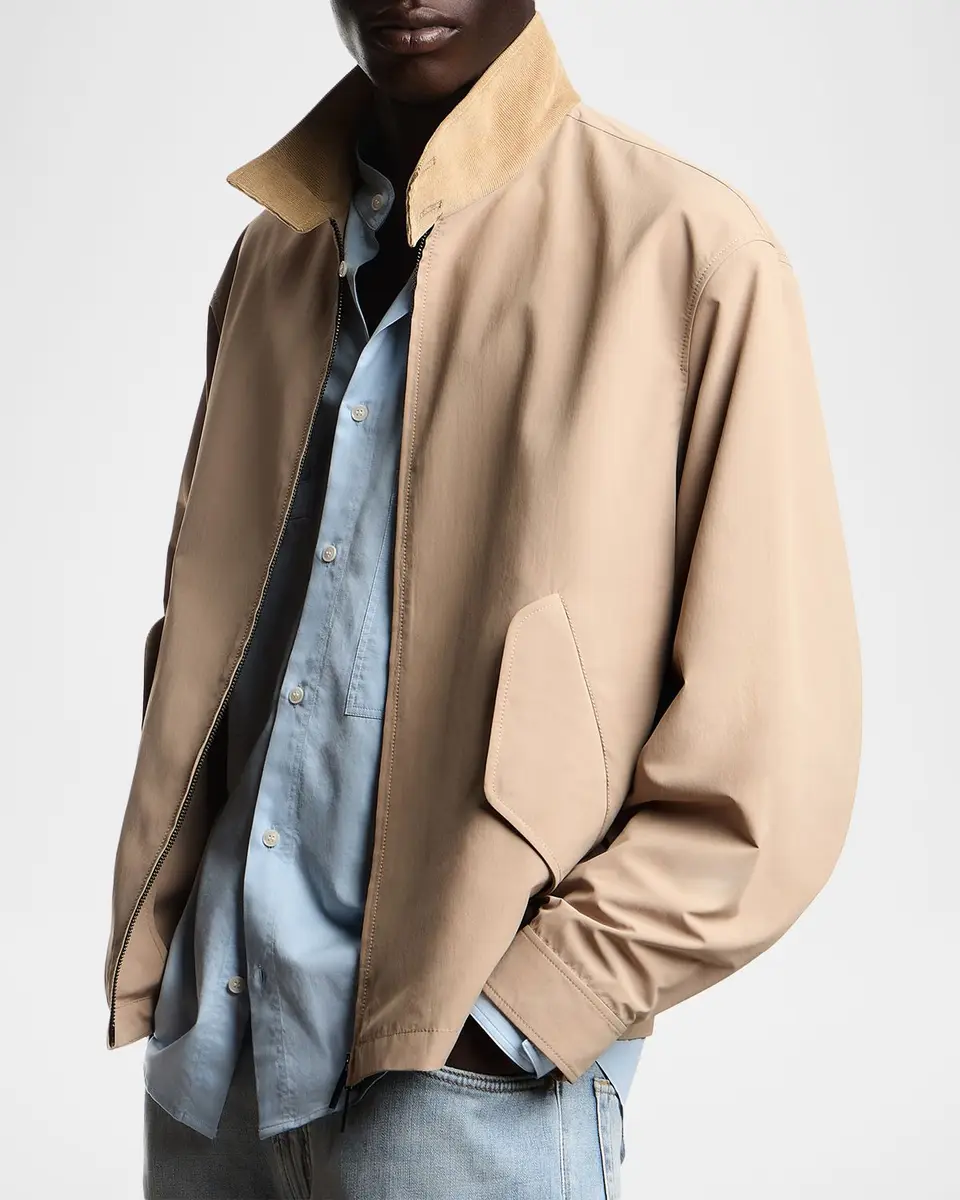 Emporio Armani Men's Corduroy-Collar Jacket | Thumbnail 3