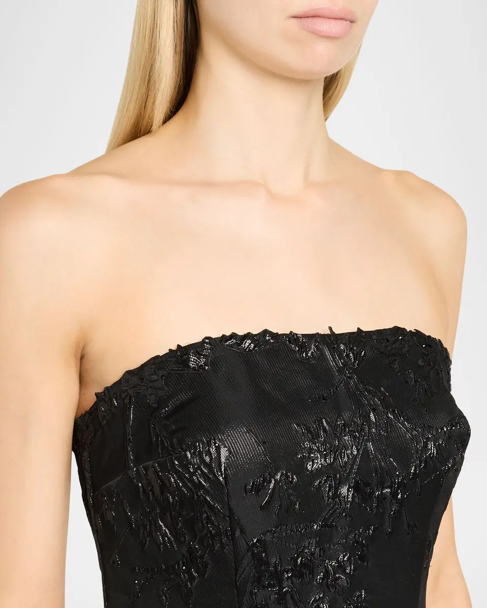 Rene Ruiz Collection Embellished Jacquard Strapless Gown | Thumbnail 9 Rene Ruiz Collection Embellished Jacquard Strapless Gown | Thumbnail 9