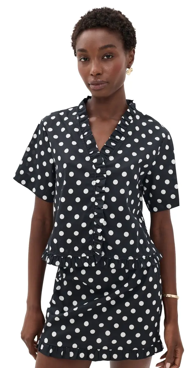 VRG GRL Polka Dot Piper Top | Image 1 VRG GRL Polka Dot Piper Top | Image 1