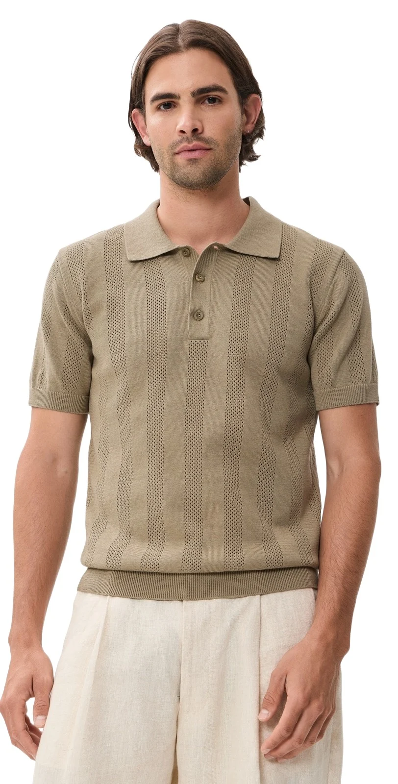 Vidal Cotton Button Up Polo