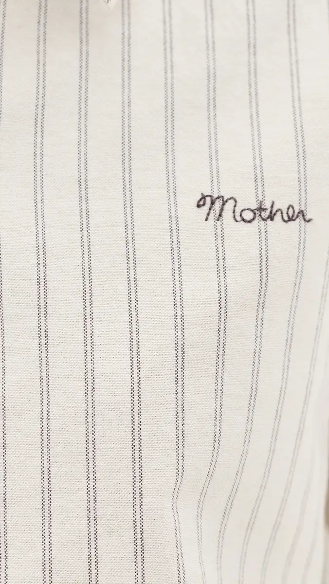 Mother The Cropped Bestie Button Down Shirt | Thumbnail 6