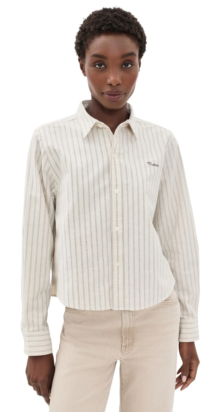 The Cropped Bestie Button Down Shirt The Cropped Bestie Button Down Shirt