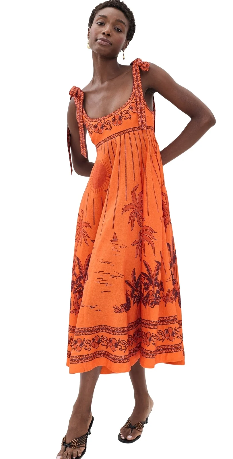 ALÉMAIS Boathouse Ballet Linen Sundress