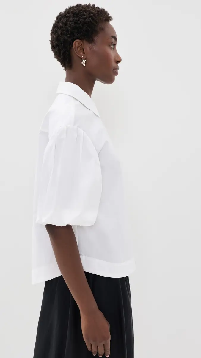 MEIMEIJ Voluminous Sleeve Cotton Shirt | Thumbnail 4 MEIMEIJ Voluminous Sleeve Cotton Shirt | Thumbnail 4